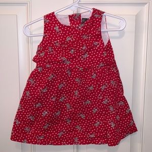 Penny M, 3-6m, Super Cute Red & White Stylish Dress w/ Cherries, Diaper Cover 🍒